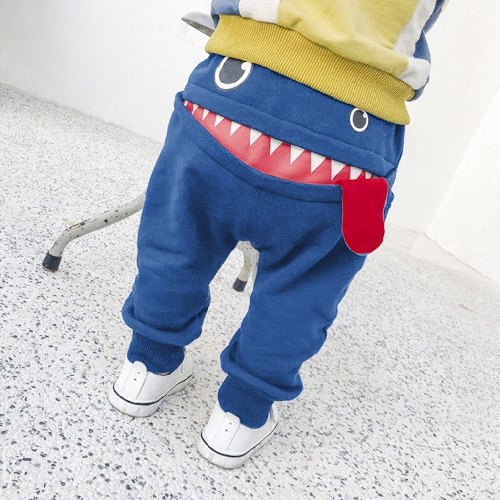 2020 Fashion Monster-Mouth Track Pants (Babies Toddlers Children Kids Boys)