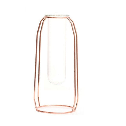 Affordable Luxury Nordic Style Glass Iron Suspended Vases