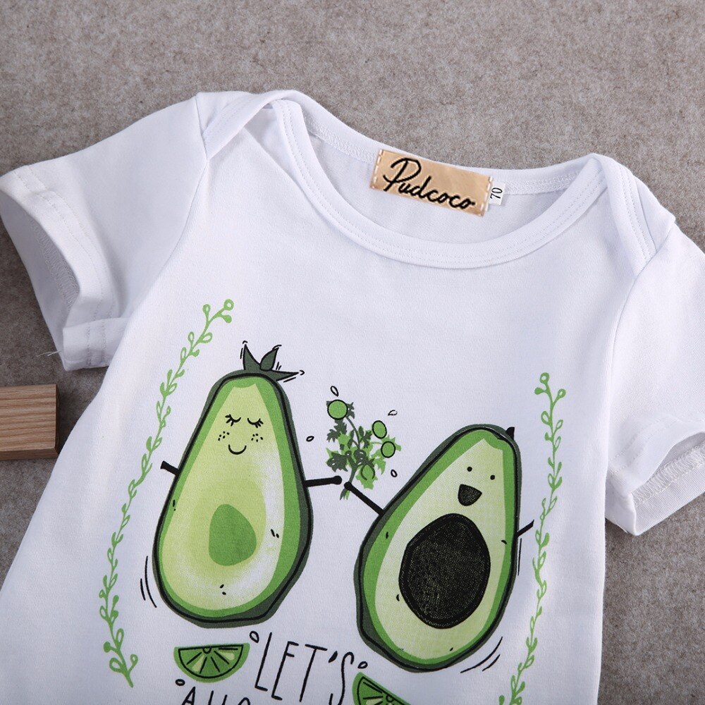 Avocado “Avocuddle” Summer Onesie (Newborn Baby Infant)