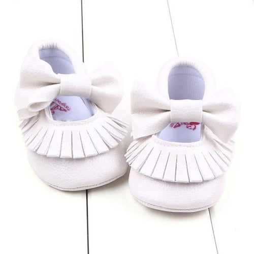 Baby Shoes - Metal Color w/ Bowknot