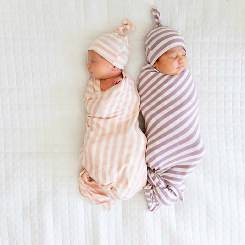 Newborn Infant Swaddle (Baby Boys Girls Striped)