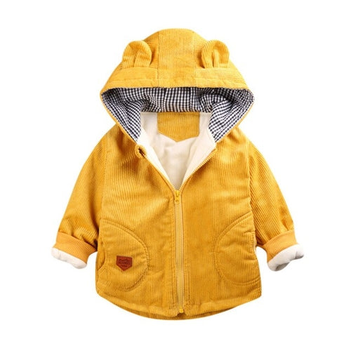 Toddler Girls/Boys Hooded Winter Coat (3D Cartoon)