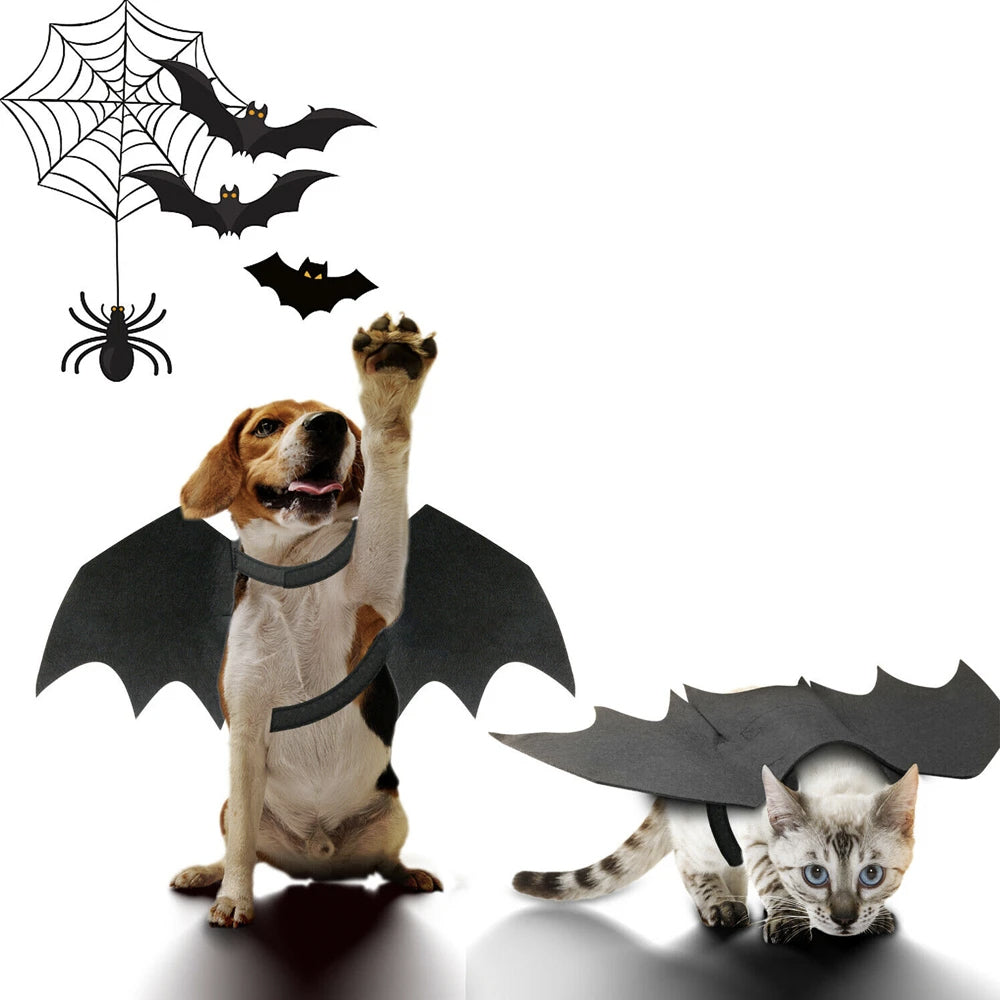 Halloween Pet Bat Wings Costume (Cat and Dogs)